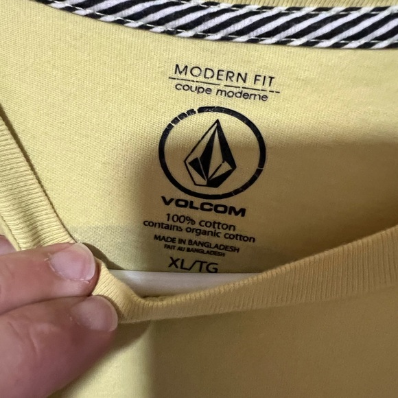 Volcom | Shirts | Volcom Stones T Shirt Yellow | Poshmark